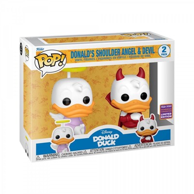 Funko POP: Disney - Donald Duck - Donald’s Shoulder Angel and Devil (2022 shared WonderCon exclusive)