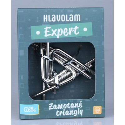 Hlavolam Expert - Zamotané triangly (kovový hlavolam)