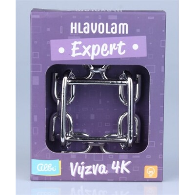 Hlavolam Expert - Výzva 4K (kovový hlavolam)