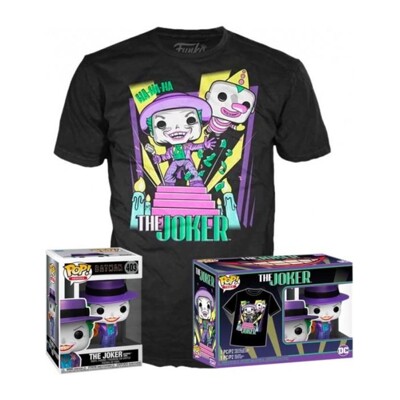 Funko POP Tee Box: DC Comics - Joker with Speaker, Funko figurka a tričko, Velikost - L