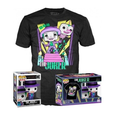 Funko POP Tee Box: DC Comics - Joker with Speaker, Funko figurka a tričko, Velikost - M