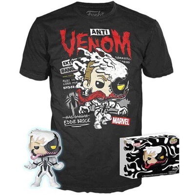 Funko POP Tee Box: Marvel: Anti-Venom, Funko figurka a tričko, Velikost - XL