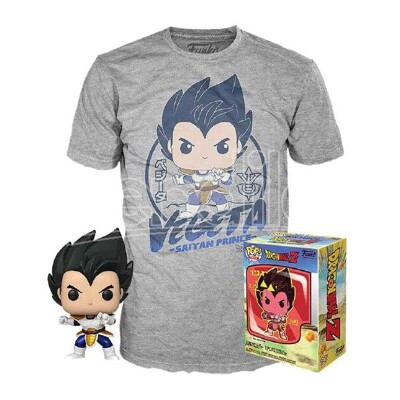 Funko POP Tee Box: Dragon Ball Z - Vegeta, Funko figurka a tričko, Velikost - M