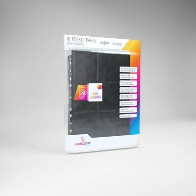 Gamegenic - Sideloading - stránkové obaly na 18 karet, černá - 10 ks