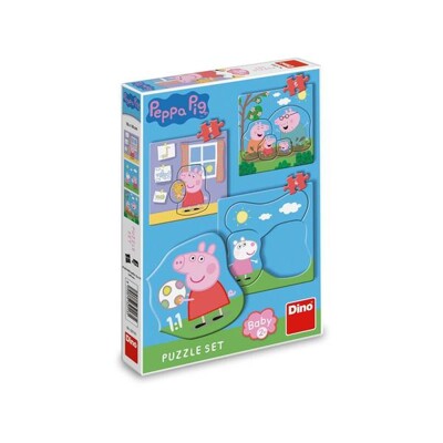 BABY Puzzle set - Peppa pig s rodinou