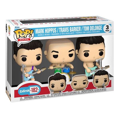 Funko POP: Blink 182 - Mark Hoppus, Travis Barke a Tom Delonge