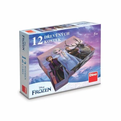 Dřevěné obrázkové kostky - Frozen II