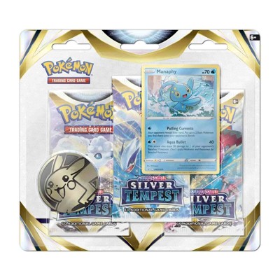 Pokémon Sword & Shield - Silver Tempest 3 Blister Booster - Manaphy