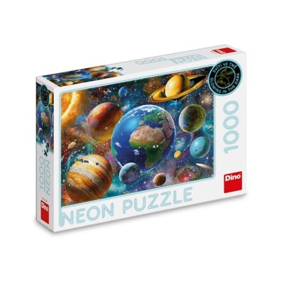 Puzzle Neon - Planety (1000 dílků)