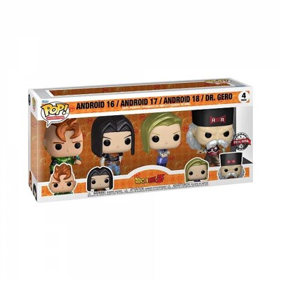 Funko POP: Dragon Ball Z - Android 16, Android 17, Android 18, Dr. Gero (4 pack)