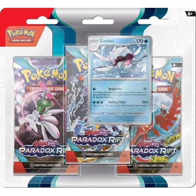 Pokémon Scarlet & Violet - Paradox Rift 3 Blister Booster - Cetitan