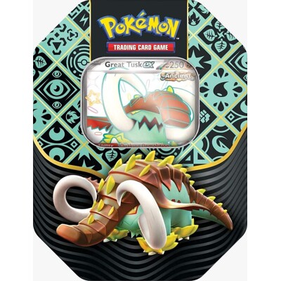 Pokémon TCG: Scarlet & Violet - Paldean Fates Tin - Great Tusk ex