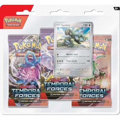 Pokémon Scarlet & Violet - Temporal Forces 3 Blister Booster - Cyclizar