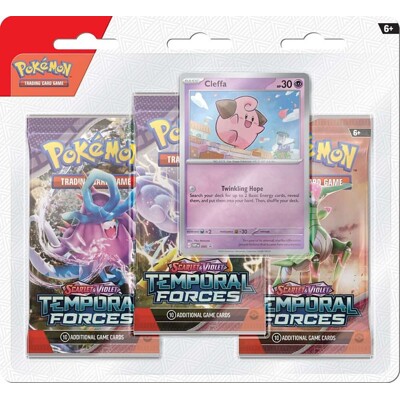 Pokémon Scarlet & Violet - Temporal Forces 3 Blister Booster - Cleffa