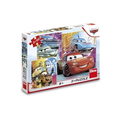 Puzzle - Cars kamarádi (3x55 dílků)
