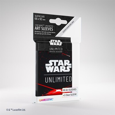 Gamegenic obaly na karty: Star Wars: Unlimited Art Sleeves - Space Red (60+1 Sleeves)