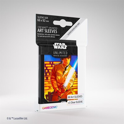 Gamegenic obaly na karty: Star Wars: Unlimited Art Sleeves - Luke Skywalker (60+1 Sleeves)