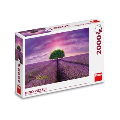 Puzzle - Levandulové pole (2000 dílků)
