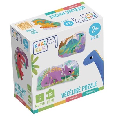 KukiKuk - Véééliké puzzle Dinosauři