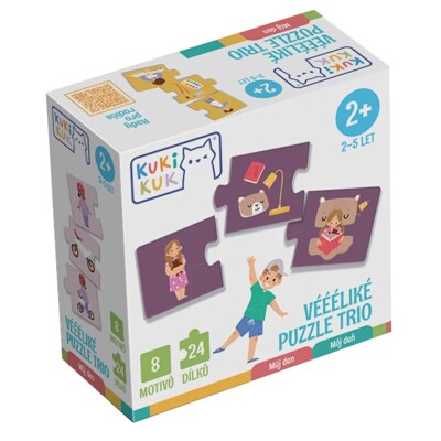 KukiKuk - Véééliké puzzle trio Můj den