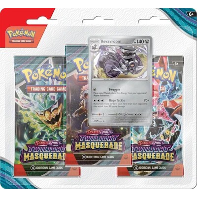 Pokémon Scarlet & Violet - Twilight Masquerade 3 Blister Booster - Revavroom