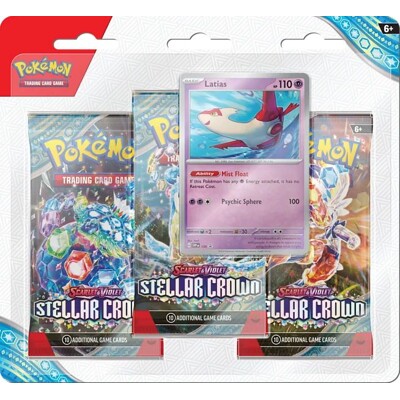 Pokémon Scarlet & Violet - Stellar Crown 3 Blister Booster - Latias