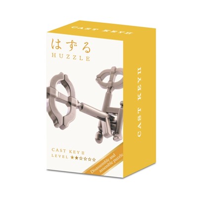 Mini Huzzle Cast - Key II silver - hlavolam