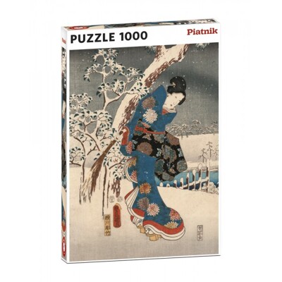 Puzzle - Hiroshige - Tale of Genji (1000 dílků)