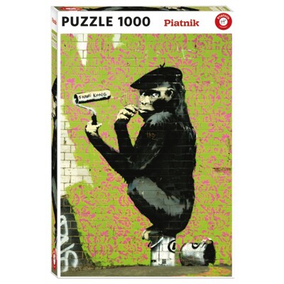 Puzzle - Banksy - Roller Chimp (1000 dílků)