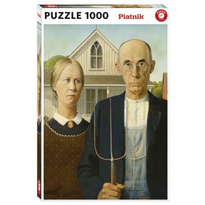 Puzzle - Wodd - Americká gotika (1000 dílků)