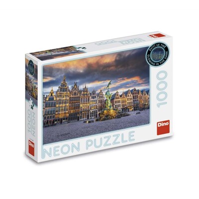 Puzzle Neon - Bouře nad Antverpami (1000 dílků)