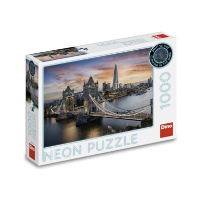 Puzzle Neon - Soumrak nad Tower Bridge (1000 dílků)