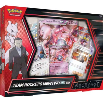 Pokémon TCG: Team Rocket's Mewtwo ex Box