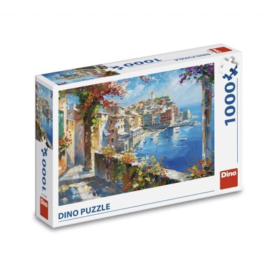Puzzle - Středomořské městečko (1000 dílků)