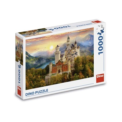 Puzzle - Malovaný Neuswanstein (1000 dílků)