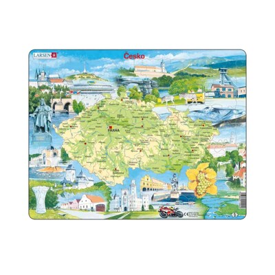 Česká republika památky - Vzdělávací puzzle (78 dílků)