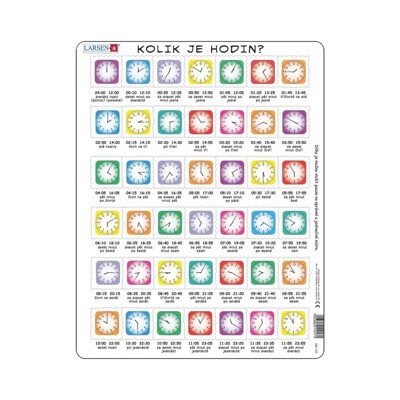 Hodiny - Vzdělávací puzzle (42 dílků)