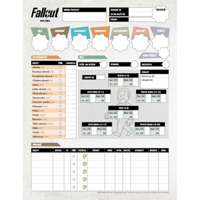 Fallout: Hra na hrdiny - Deníky postav