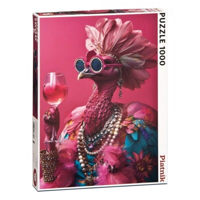 Puzzle - Pink Birdie (1000 dílků)