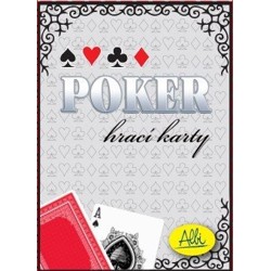 Poker hrací karty - červené