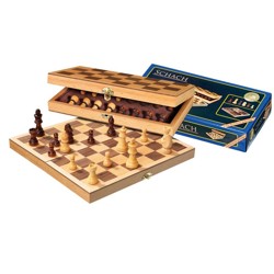 Šachy cestovní dřevěné - 33 mm