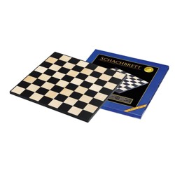 Šachovnice dřevěná - Rom, černá bez okraje - 55 mm