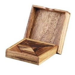 Tangram kapesní - dřevěný v krabičce