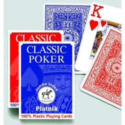 Poker Jumbo index 100 % plastové karty Piatnik -...