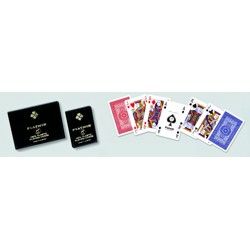 Bridž, Poker 100 % plastové karty Piatnik - červené (v plastové krabičce)