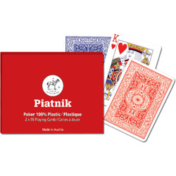 Kanasta, Bridž, Poker 100 % plastové karty Piatn...