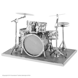 Metal Earth kovový 3D model - Drum Set