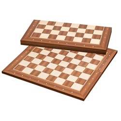 Šachovnice dřevěná skládací - London, hnědá - 50 mm