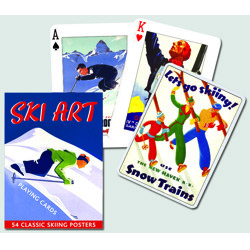 Poker karty Ski Art