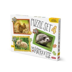 Puzzle SET 4 - MLÁĎÁTKA V LESE